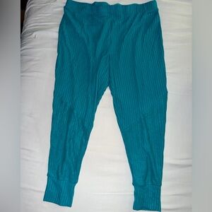 NWT Torrid Super Soft Plush Waffle Rib Lounge Teal Leggings